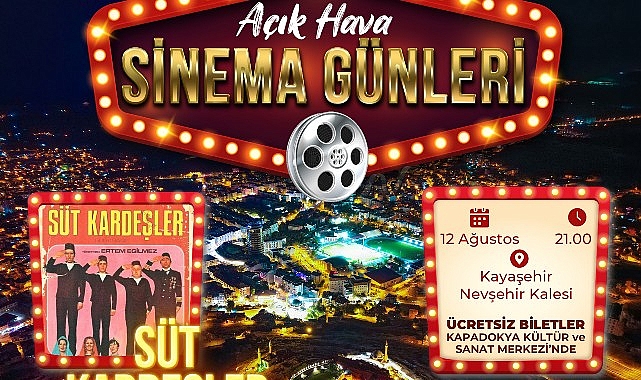 Açık Hava Sinema Günleri'nde Hafta Sonu “Süt Kardeşler" Günü